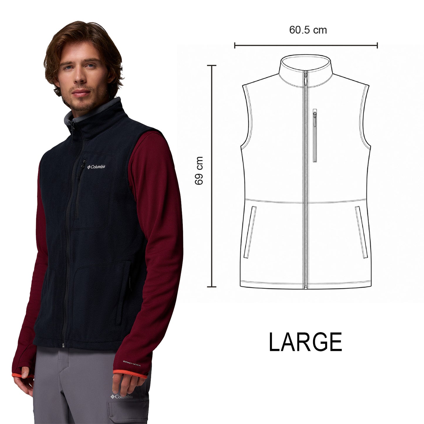 P2 FAST TREK VEST NEGRO-LARGE
