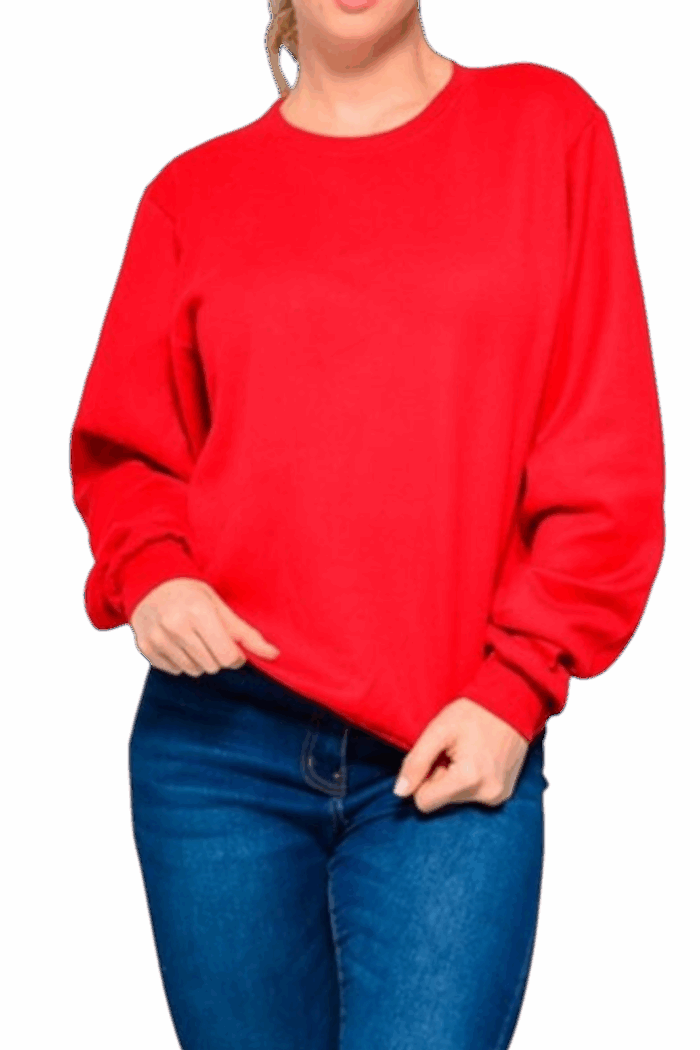 SUDADERA CUELLO REDONDO PZZA