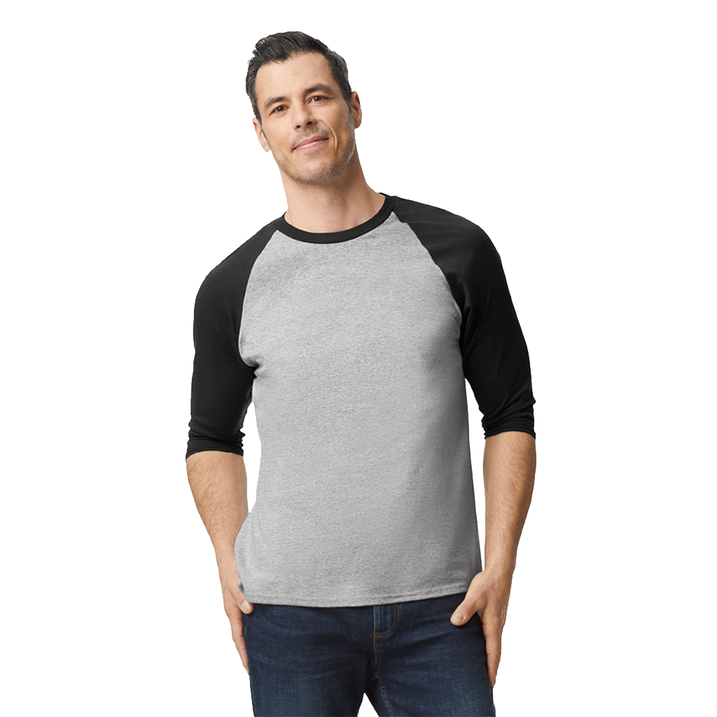 PLAYERA ADULTO 3/4 TIPO RAGLAN GILDAN
