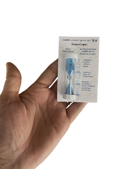 Kit Reloj de Arena + Instructivo Papel Germinable