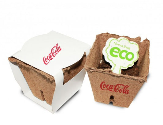 MACETA BIODEGRADABLE CON PAPEL GERMINABLE