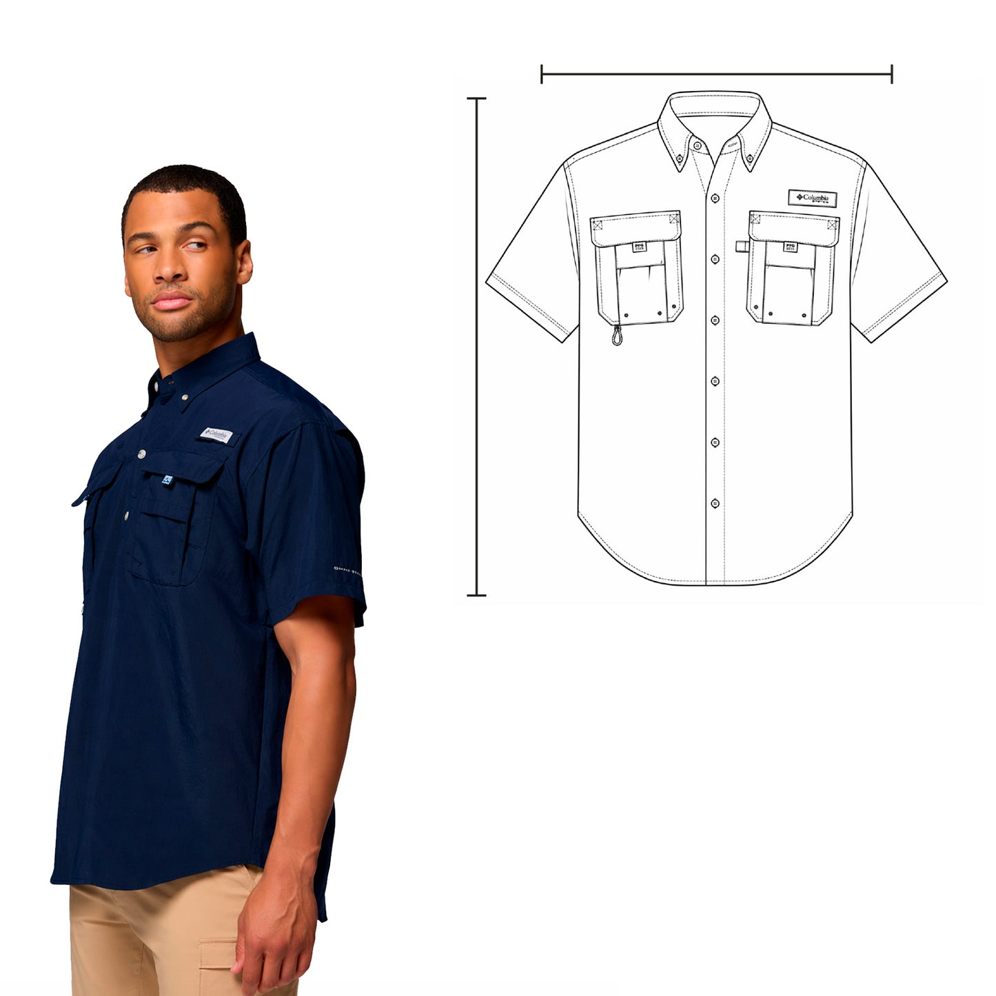 P2 BAHAMA MEN MC AZUL-SMALL