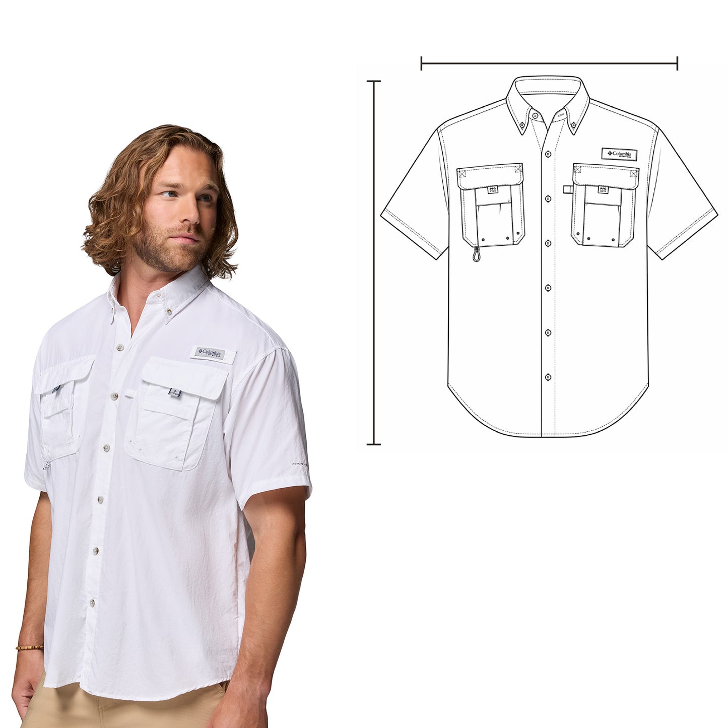 P2 BAHAMA MEN MC BLANCO-MEDIUM