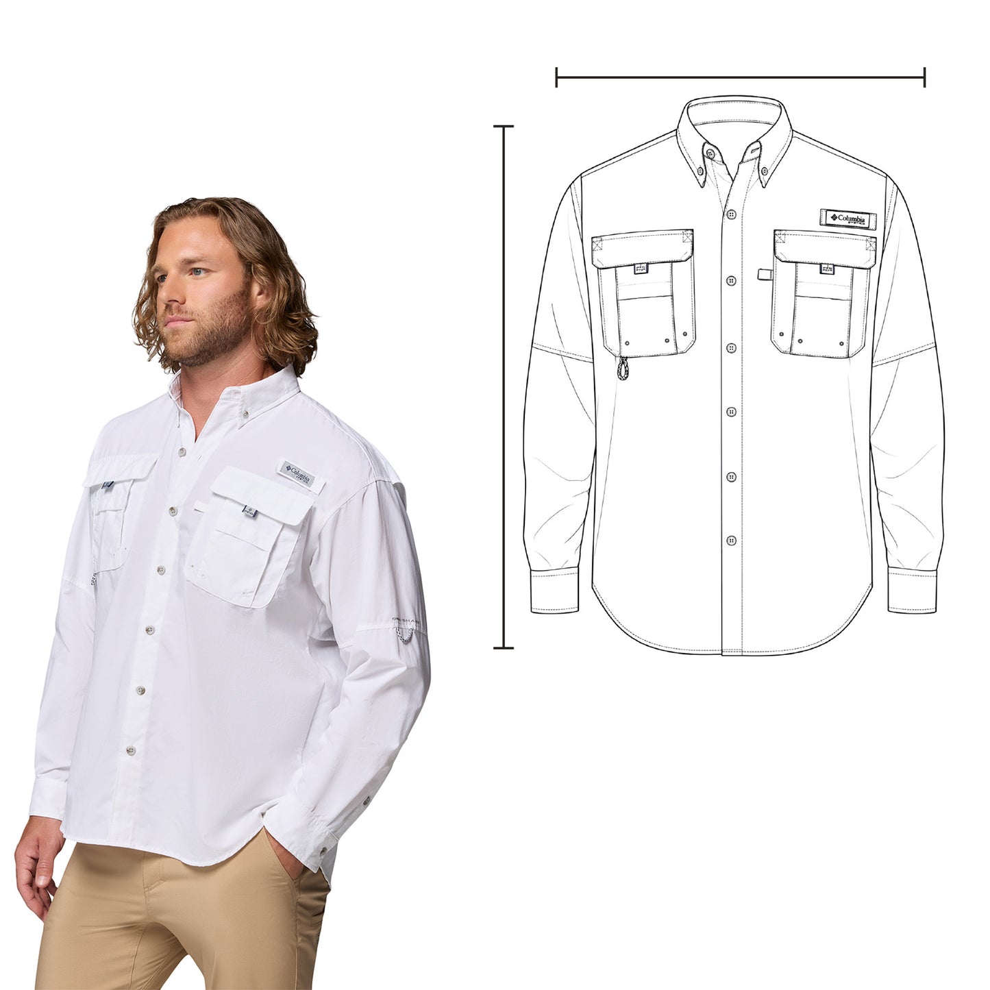 P2 BAHAMA MEN ML BLANCO-LARGE