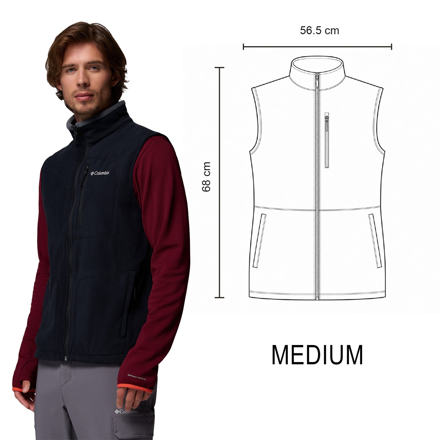 P2 FAST TREK VEST NEGRO-MEDIUM