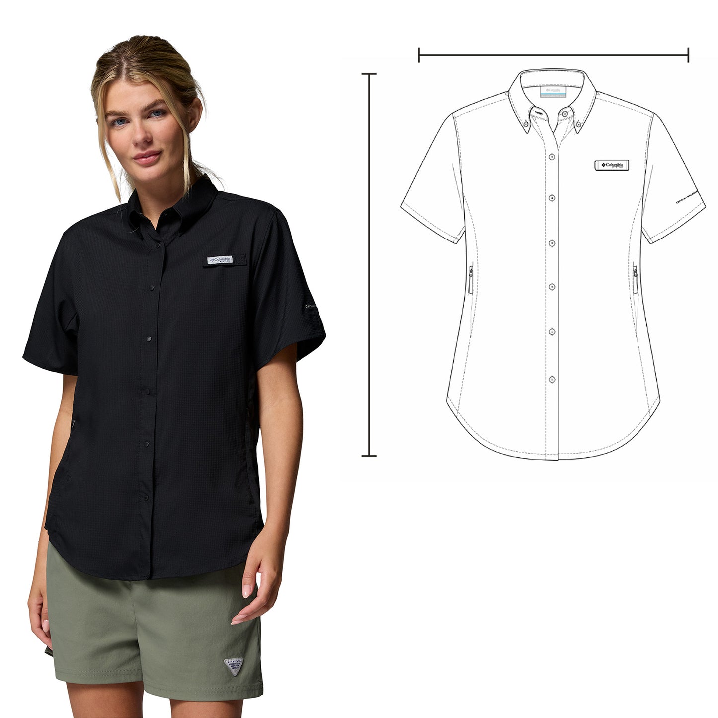 P2 TAMIAMI WOMEN MC NEGRO-XS